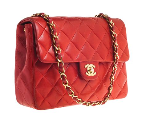 vintage red chanel purse